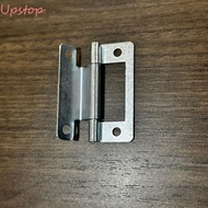 UPSTOP 5pcs/set Flat Open, Connector No Slotted Door Hinge, Practical Interior Folded Soft Close Close Hinges Furniture Hardware