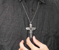 白鋼墜飾系列 / 光纖十字架 / 304白鋼 / 項鍊