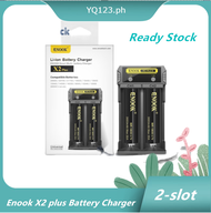 (COD) Combination of Enook 18650/21700/26650 battery and Enook X2 Plus charger WUDQ