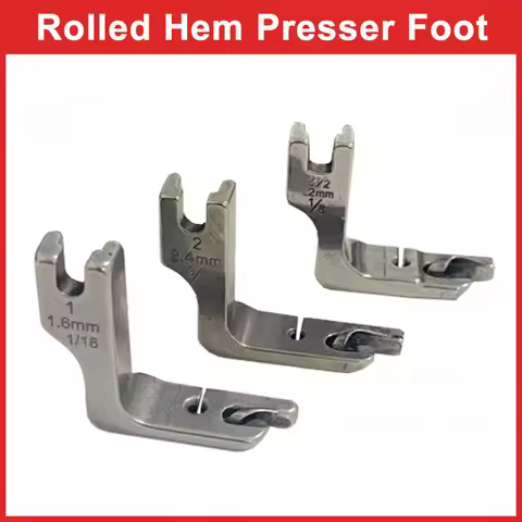 Roll Hemming Presser Foot For Brother Singer Juki Industrial Single-needle Sewing Machine Accessorie