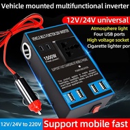 Vehicle inverter Car Plug Adapter 12V/24V to 220V Universal Power Adapter Socket Plug Converter with USB Port Automotive Accessories lofusg