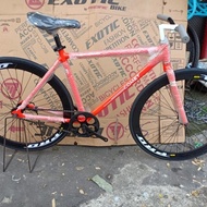 SEPEDA FIXIE MERK COMET FRAME ALOY WHEEL SET VIVA PRO REM TORPEDO