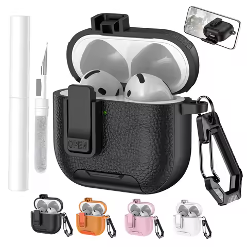 Security Lock Cover for AirPods Pro 2 4 Case for AirPods Pro2 Pro 2nd Gen Case Shockproof Cover Air 
