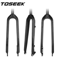 TOSEEK Bike MTB Fork Bicycle Front Fork Carbon Fiber Rigid Fork 26Er 27.5Er 29Er Quick Release 100X