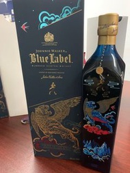 Johnnie Walker blue label year of the tiger 2022 虎年特別版 藍牌 生肖限量版 750ml with box 有盒 可選號