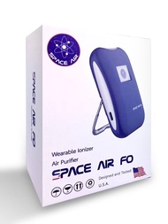 SPACE AIR FO [ของแท้ มีรับประกันสินค้า] เครื่องฟอกอากาศแบบพกพา แบบแควนคอ ช่วยป้องกันเชื้อโรค มลพิษทางอากาศ และฝุ่น PM 2.5