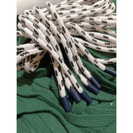 White round joggerTALI with glossy aglet stripes / glossy navy aglet hoodieTALI