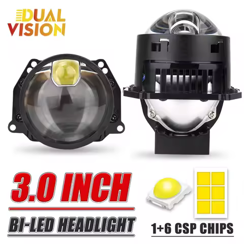 3.0 Inch Bi Led Projector Lens Halo Lights H4 H7 9005 9006 Car Headlights Hella 3R G5 High Low Beam 