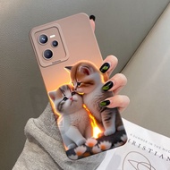 HP Latest REALME C35 Phone Case Zelora Fashion Case Cat Softcase REALME C35 Silicone Tpu Pro Camera 