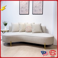 [FREE SHIPPING] Cassa Curvy Sophisticated Sofa Rounded Line Curved Multiple Seat Coach Sofa ( CURVE )