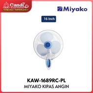 MIYAKO Wall Fan Kipas Angin Dinding 16 Inch KAW-1689RC-PL