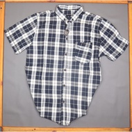 KEMEJA Men's Short Sleeve Flannel Shirt -