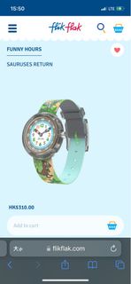 Swatch FBNP048 恐龍 兒童手錶 全新 (其他款式可查詢）