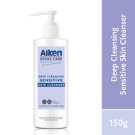 AIKEN Derma Care Deep Cleansing Sensitive Skin Cleanser 150g | For face & body | Ceramide| Retaining