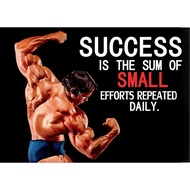 Poster Arnold Schwarzenegger Success Quotes Poster Wall Art Print Artwork Painting for Home Decor