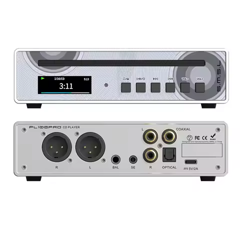 SMSL PL100PRO Multi-function CD Player Supports Lossless MQA Playback Dual CS43131 DAC Chip PL100 PR