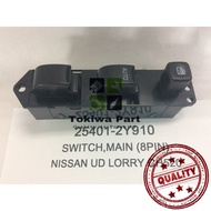 Nissan CH520 8 Pin Main Power Window Switch Front Right