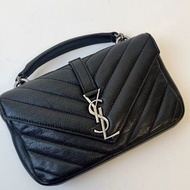 YSL College mini 郵差包 黑色鏈袋 斜孭袋