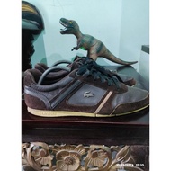 Brown Leather Lacoste Shoes