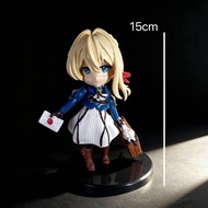 Bandai | HOT15cm Violet Evergarden Violet Cute Version Delivering Letter Anime Figure Model Statue C