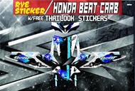 Decals Sticker Motorcycle Decals for Honda Beat 110 Carburator type035
