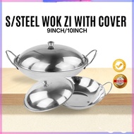STAINLESS STEEL WOK ZI WITH COVER / MINI WOK WITH COVER