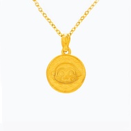 Zodiac Monkey Coin Pendant in 999 Pure Gold