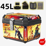 Top box Motor 45L Capacity Motorcycle Box Storage Box Peti Motosikal Givi Box Peti Moto Bakul Motor
