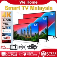 Smart TV 43 Inch TV Smart 4K UHD Android 12 TV (32"/43"/50'') LED Wifi TV 32 Inch Android TV Murah