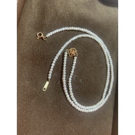 Japanese Light Jewelry agete 14k Real Diamond Carved Bracelet