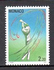 【流動郵幣世界】摩納哥1993年第十屆蒙特卡洛高爾夫公開賽郵票
