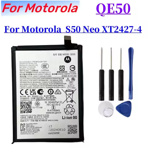 New Replacement Battery QE50 for Motorola Moto G85 5G S50 Neo XT2427‑4 Smartphone 3.91V 5000mAh Li‑P