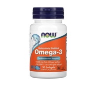 NOW Foods, Omega-3, 180 EPA / 120 DHA, 30 Softgels/100 Softgels/200 Softgels/500 Softgels