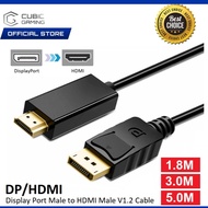 1080P DISPLAY PORT TO HDMI CABLE ADAPTER CONVERTER DP TO HDMI / DISPLAY PORT TO DISPLAY PORT DP TO D