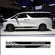 dac toyota alphard 2003-2021 sportivo car side body stiker accessories