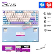 Nubwo X804 CYGNUS 75% Knob คีย์บอร์ด(มีสาย) BLUE Switch Hot-Swap 3pinMacro Mini RGB ประกัน2ปี ส่งฟรี
