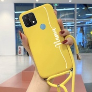 [SSNM] Softcase Sling motif nama anda sendiri OPPO A15 - Case Tali OPPO A15 - Case Gantungan OPPO A1