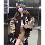 a Chook Varsity Baseball Jacket Baseball Jacket for Women Korean Style Dailylook Jacket for Women