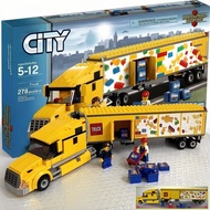 Compatible Assembled Building Blocks City Series Large Container Truck New Yellow Large Truck Bus To
