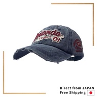 [88flix] Denim Cap - Distressed Hip Hop Hat - Baseball Cap for Small Heads - Y2K Vintage