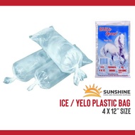 Ice Bag Plastic Yelo Bag 4x12