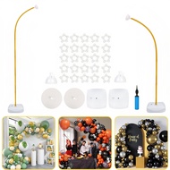 【HiHaven Mall】2.5M & 1.5M Balloon Arch Stand Kit Free Bend Half Arch Balloon Column Stand