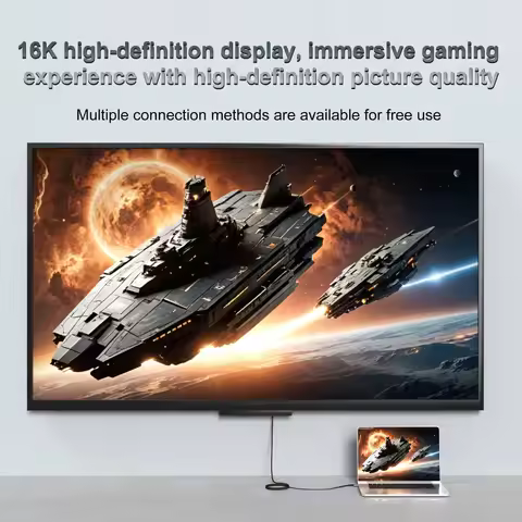 16K HDMI 2.2 Cable HDMI-Compatible Cable 16K@60Hz 8K@240Hz 4K@480Hz HDR HDCP for HDTV Laptop Xbox PS