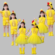 5.14-New Style Children's Little Duck Chick Costume Animal Costume Toddler Chick Little Yellow Duck 