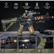 Soldier Toy Gun with LED Flashing Lights & Sound Effects | Kids Electric Rifle