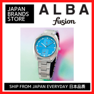 (Seiko Watch) ALBA Fusion 90's Retro Futuristic Color Taste Light Blue Dial Reinforced Waterproof for Daily Life  AFSK402 Silver/ Men's Accessories / Men' s Watches / Shipped from Japan / Japanese Quality / Japanese brand / Genuine / popular / gift
