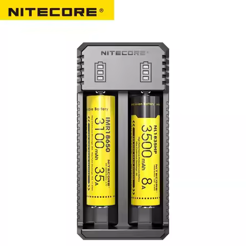 100% Original NITECORE UI1 UI2 Portable USB Li-ion Battery Charger compatible with 26650 20700 21700