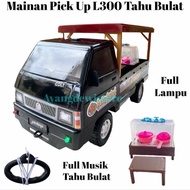 mainan mobil pickup l300 tahu bulat full lampu dan musik sound tahu bulat asli