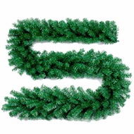 WHOLESALE 2.7m Wire Leaf Garland Wire Wrap Leaf Christmas Decoration - PLAIN GARLAND