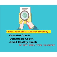 Email Checker Verification Service [Disabled Check, Deliverable Check, Healthy Check ] (Any Email Ad